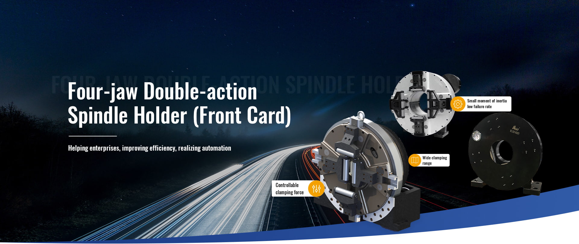 Four-jaw Double-action Spindle Holder (Front Card)