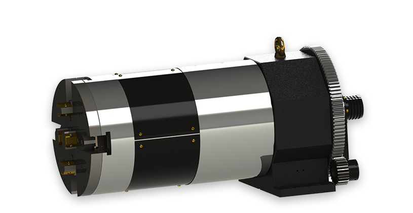 Lever Type Hollow Four-jaw Double-acting Feeding Chuck(full Through Hole)
